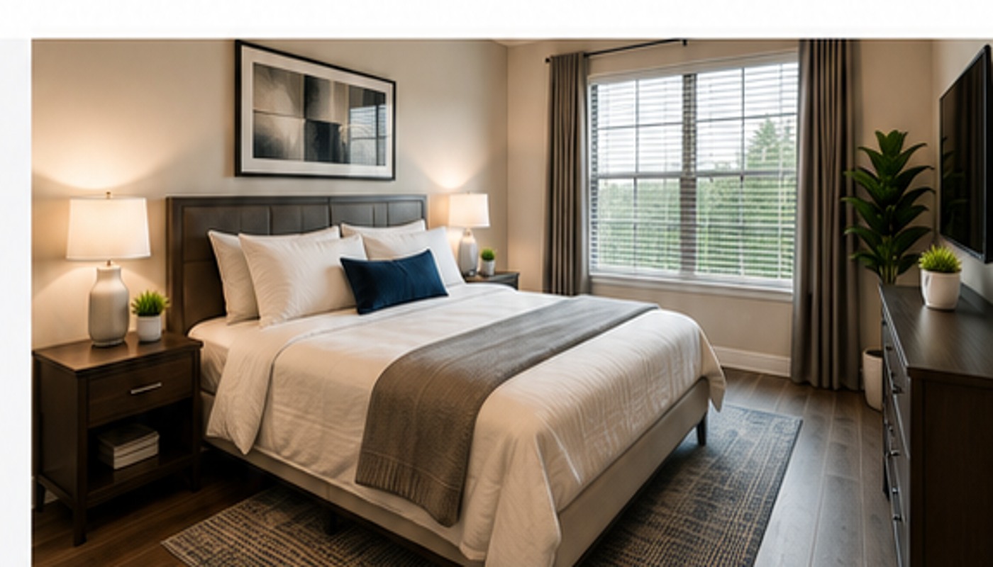 Comfortable furnished bedroom